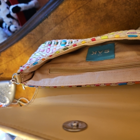 The Sak Clutch with Removable Strap Braided Ribbon Pattern - Picture 6 of 6